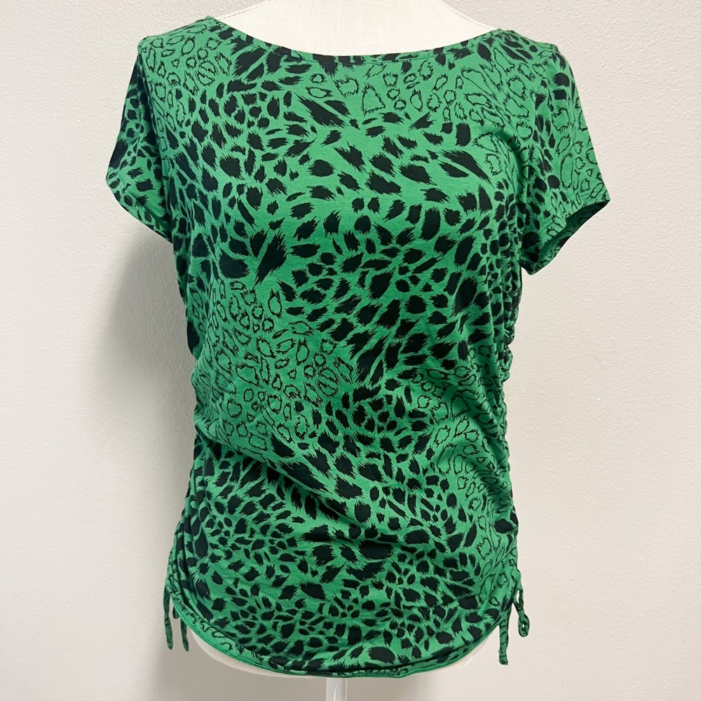 WHBM Animal Print Blouse